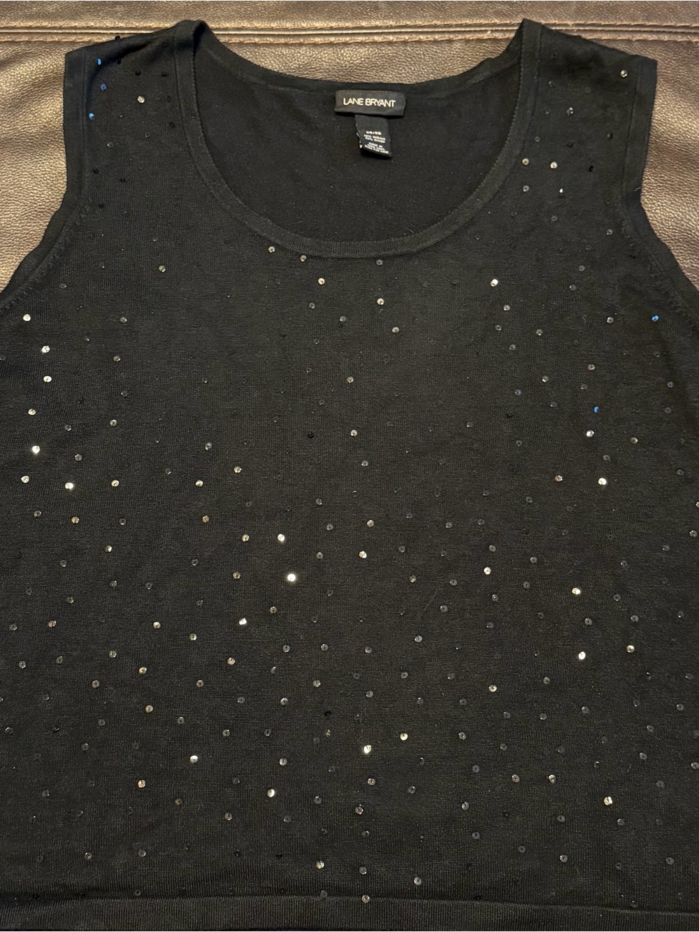 **PLUS SIZE SALE **Lane Bryant Black Cardigan with Tie Front & matching tank - Picture 4 of 4